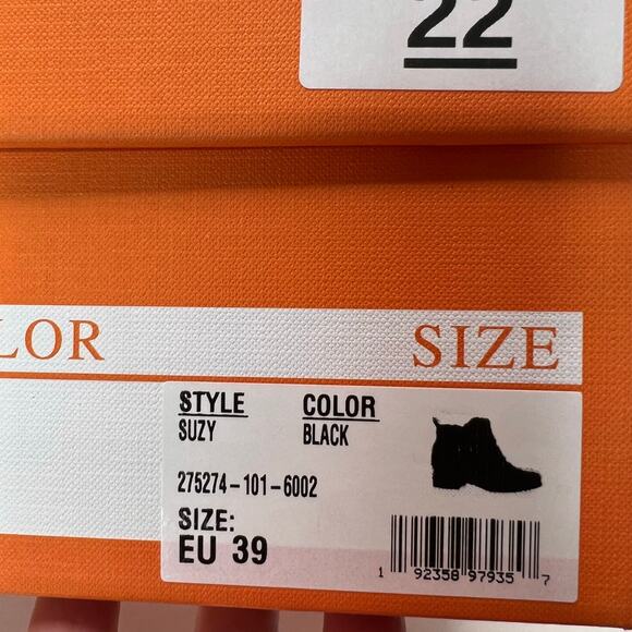 Miz Mooz Suzy Pebbled Leather Buckle Boot Ruched Zip Up Black Women's 39/8.5 NWB - Picture 11 of 11